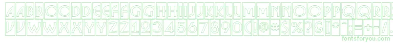 ABosanovacmotl-Schriftart – Grüne Schriften