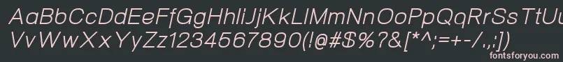 fuente NeogramItalic – Fuentes Rosadas Sobre Fondo Negro