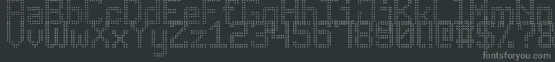 fuente AdvancedDotDigital7 – Fuentes Grises Sobre Fondo Negro