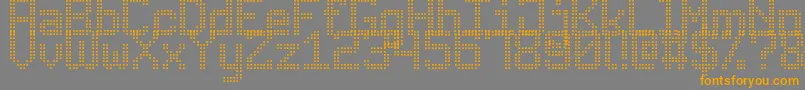 En savoir plus sur la police AdvancedDotDigital7 Police AdvancedDotDigital7 – polices orange sur fond gris