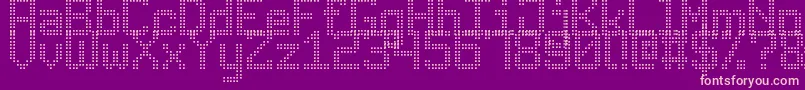 AdvancedDotDigital7 Font – Pink Fonts on Purple Background