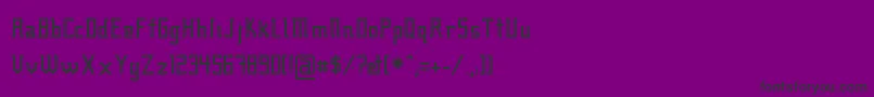 Fcraft01-Schriftart – Schwarze Schriften auf violettem Hintergrund
