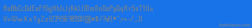 Шрифт Fcraft01 – серые шрифты на синем фоне