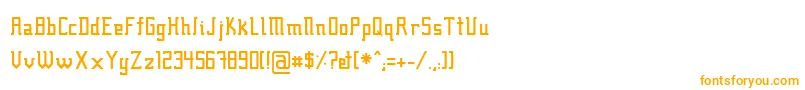 Шрифт Fcraft01 – оранжевые шрифты