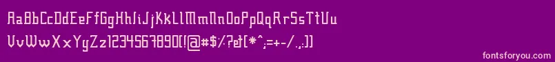 フォントFcraft01 – 紫の背景にピンクのフォント