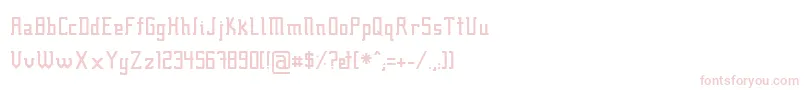 フォントFcraft01 – 白い背景にピンクのフォント