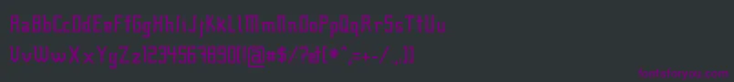 Шрифт Fcraft01 – фиолетовые шрифты на чёрном фоне