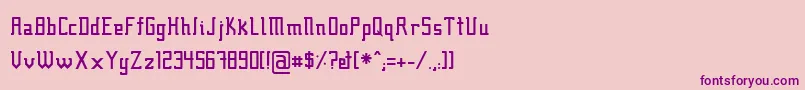 Шрифт Fcraft01 – фиолетовые шрифты на розовом фоне