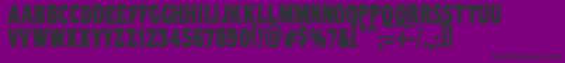フォントVtc Nightofthedrippydeadcaps – 紫の背景に黒い文字
