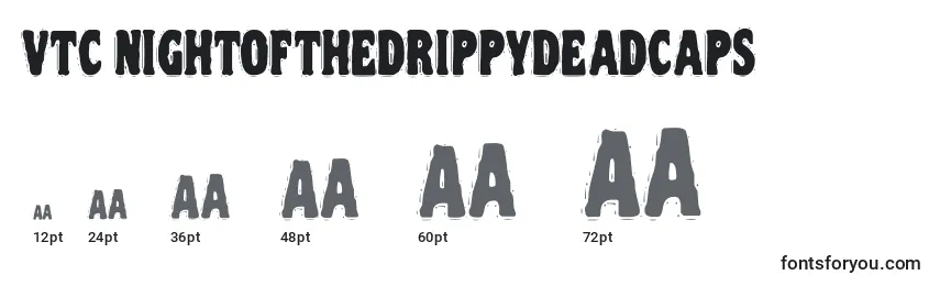 Vtc Nightofthedrippydeadcaps Font Sizes