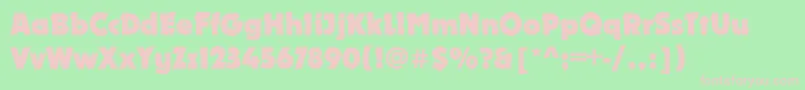 DurangoBold Font – Pink Fonts on Green Background