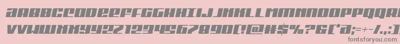 Michigancondsemiital Font – Gray Fonts on Pink Background