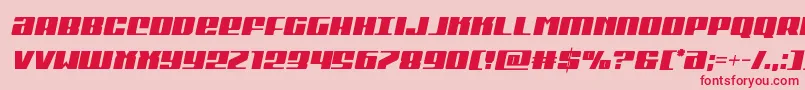 Michigancondsemiital-Schriftart – Rote Schriften auf rosa Hintergrund