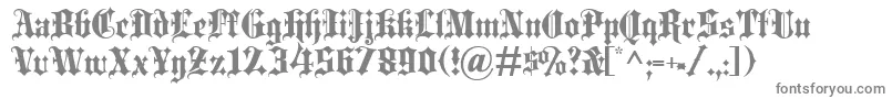 BlackletterExtrabold-Schriftart – Graue Schriften