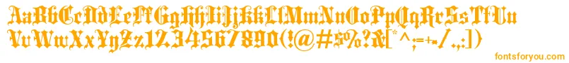 Шрифт BlackletterExtrabold – оранжевые шрифты