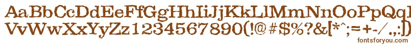 Clarerandom-Schriftart – Braune Schriften