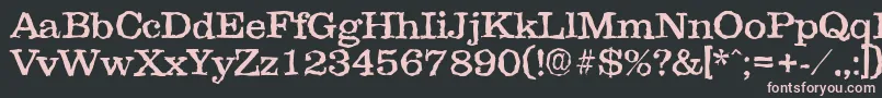 More about Clarerandom Font Clarerandom Font – Pink Fonts on Black Background