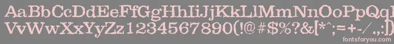 Clarerandom Font – Pink Fonts on Gray Background