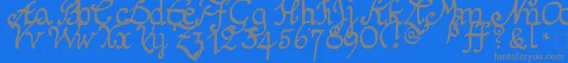 More about Schnitger1680Regular Font Schnitger1680Regular Font – Gray Fonts on Blue Background