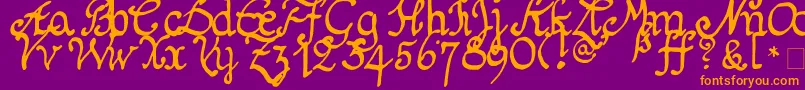 Подробнее о шрифте Schnitger1680Regular Шрифт Schnitger1680Regular – оранжевые шрифты на фиолетовом фоне