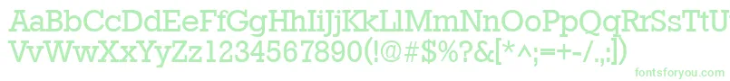 フォントStamfordSf – 緑のフォント