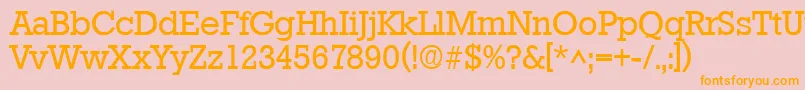 StamfordSf Font – Orange Fonts on Pink Background