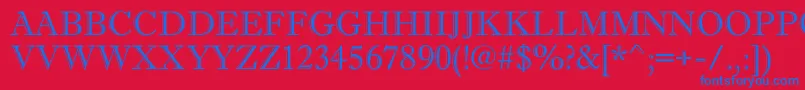 AAntiquetitulgr Font – Blue Fonts on Red Background