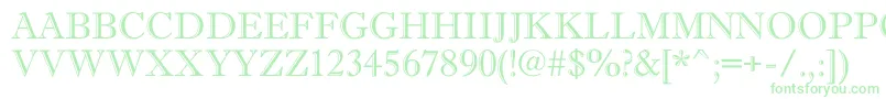 AAntiquetitulgr-fontti – vihreät fontit