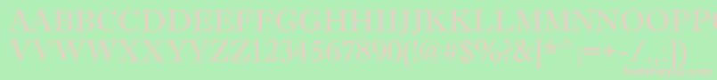 AAntiquetitulgr Font – Pink Fonts on Green Background