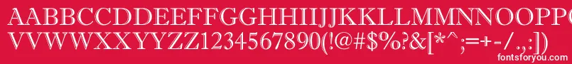 AAntiquetitulgr Font – White Fonts on Red Background