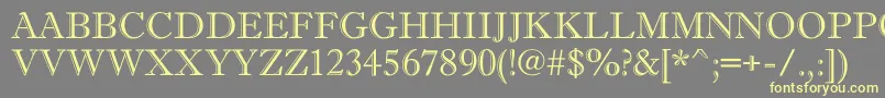 AAntiquetitulgr-Schriftart – Gelbe Schriften auf grauem Hintergrund