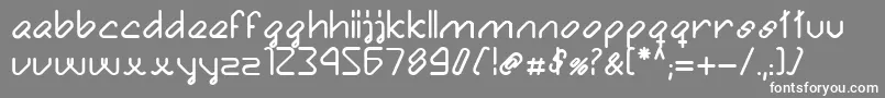 BuleBold Font – White Fonts on Gray Background