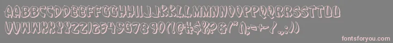 Eggroll3D Font – Pink Fonts on Gray Background