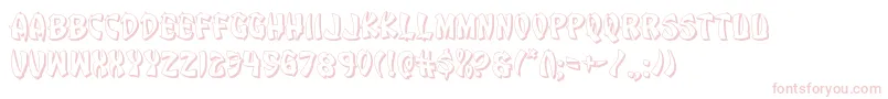 Eggroll3D Font – Pink Fonts on White Background
