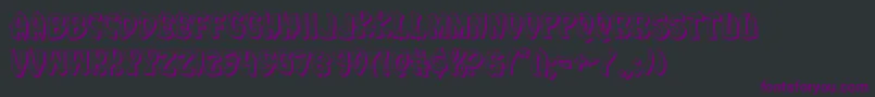 Eggroll3D Font – Purple Fonts on Black Background