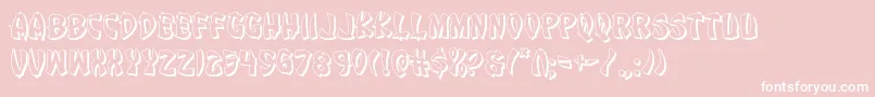 Eggroll3D Font – White Fonts on Pink Background