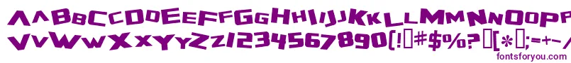 ZeroGravityExtended-fontti – violetit fontit valkoisella taustalla