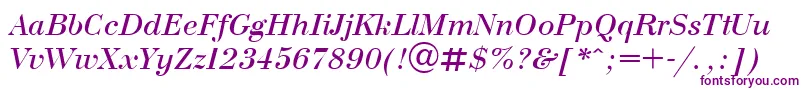 UkrainianbodoniItalic-fontti – violetit fontit