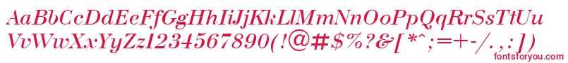 UkrainianbodoniItalic Font – Red Fonts