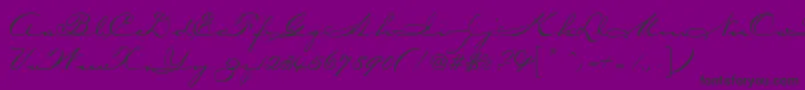 fuente CarpenterScript – Fuentes Negras Sobre Fondo Morado