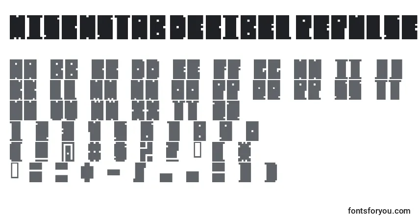 MischstabDecibelRepulse Font – alphabet, numbers, special characters