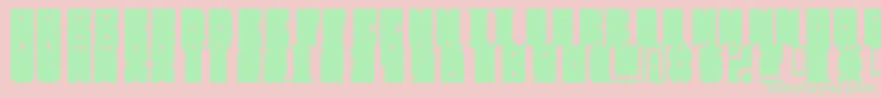 MischstabDecibelRepulse Font – Green Fonts on Pink Background