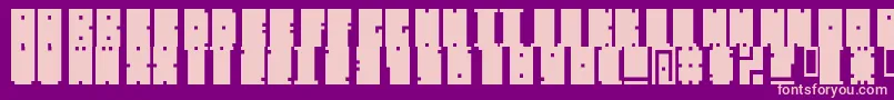 MischstabDecibelRepulse Font – Pink Fonts on Purple Background