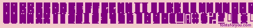 MischstabDecibelRepulse Font – Purple Fonts on Pink Background