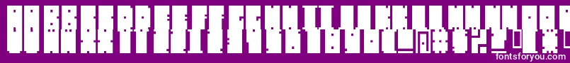 MischstabDecibelRepulse Font – White Fonts on Purple Background