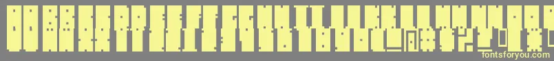 MischstabDecibelRepulse Font – Yellow Fonts on Gray Background