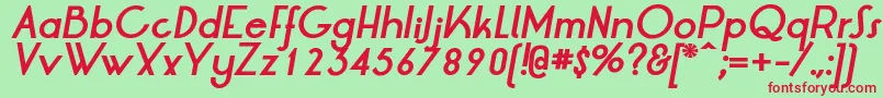 fuente LrtOksanaBoldItalic – Fuentes Rojas Sobre Fondo Verde