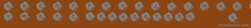 Шрифт DeadCircuitregular – серые шрифты на коричневом фоне