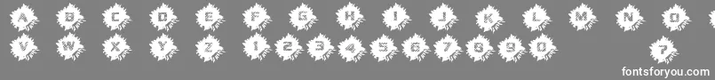 フォントDeadCircuitregular – 灰色の背景に白い文字