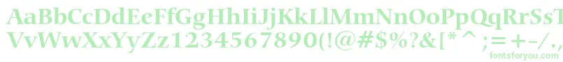 CarminaBoldBt Font – Green Fonts on White Background